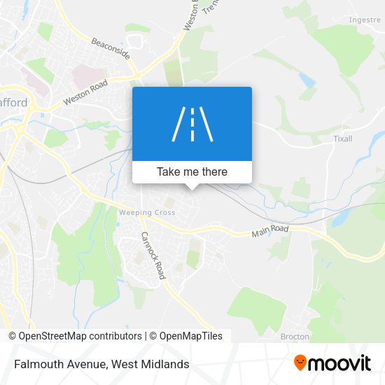 Falmouth Avenue map