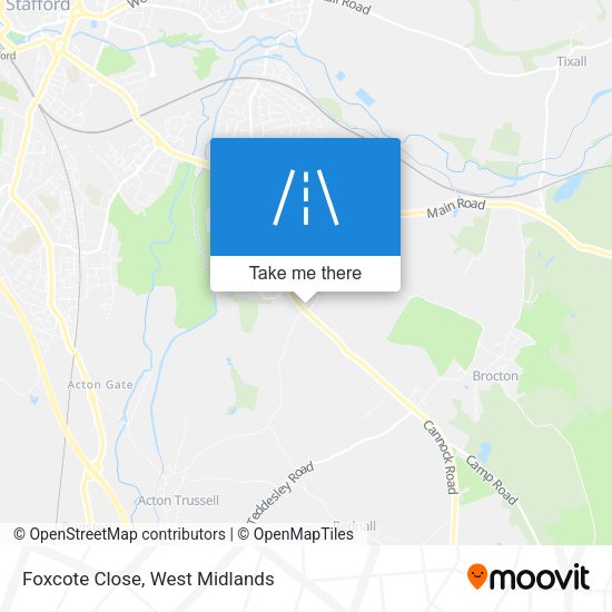 Foxcote Close map