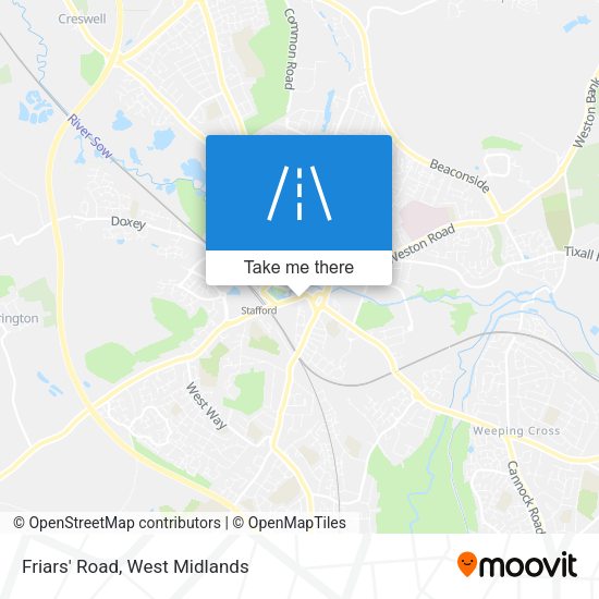 Friars' Road map