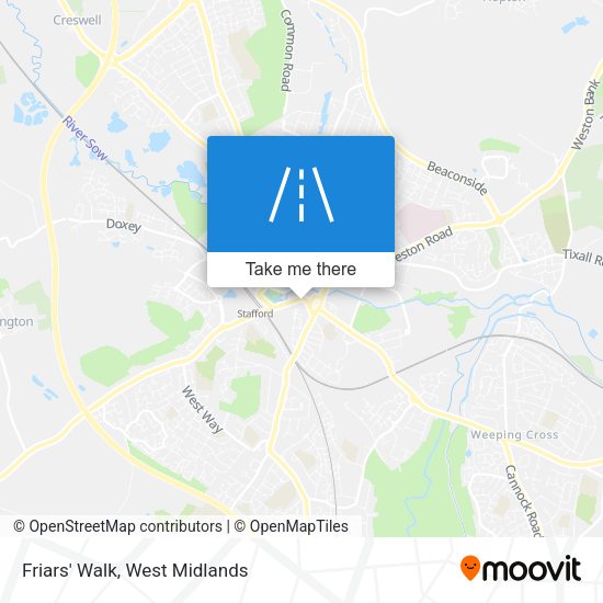 Friars' Walk map