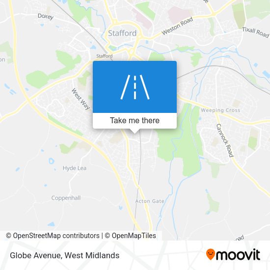 Globe Avenue map