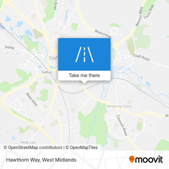 Hawthorn Way map
