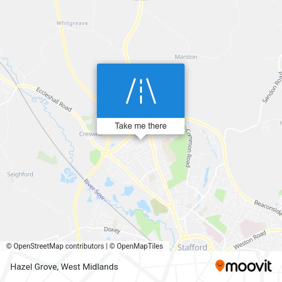 Hazel Grove map