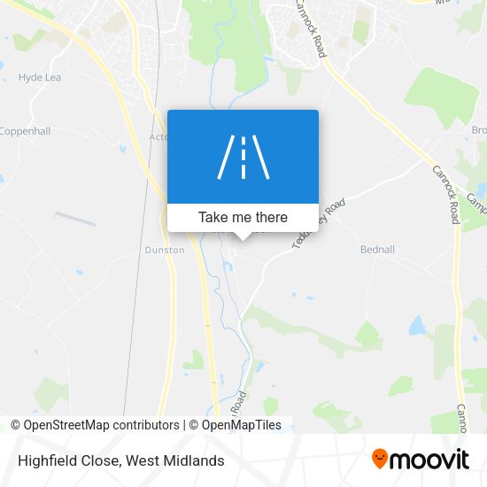 Highfield Close map