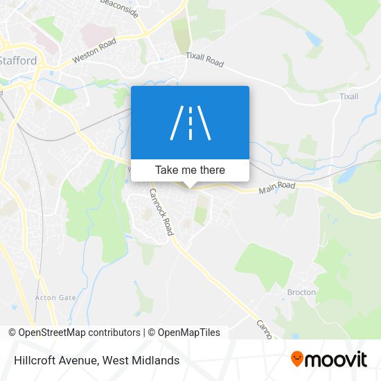 Hillcroft Avenue map