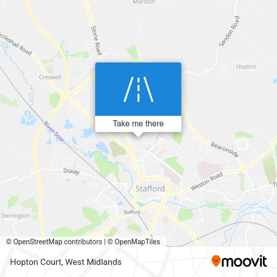 Hopton Court map