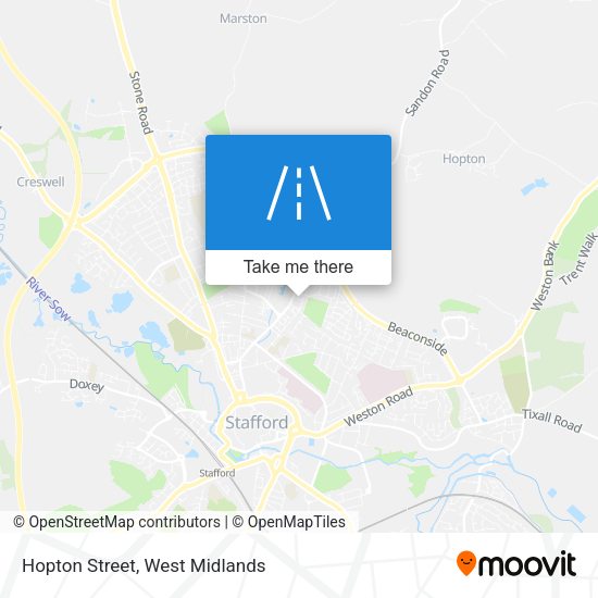 Hopton Street map