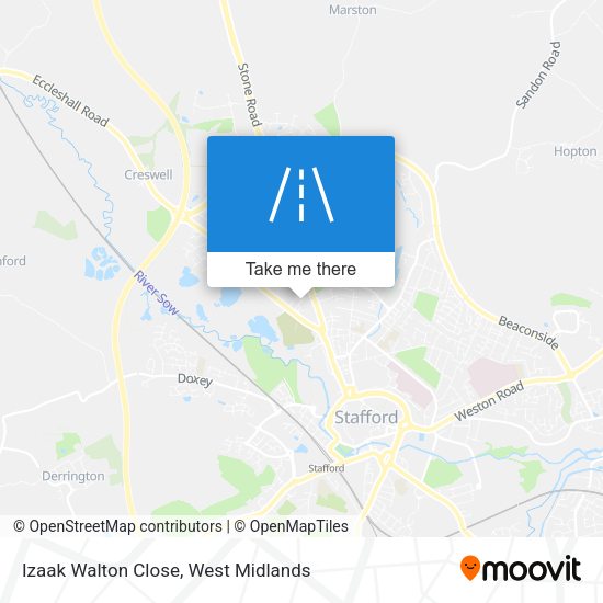 Izaak Walton Close map