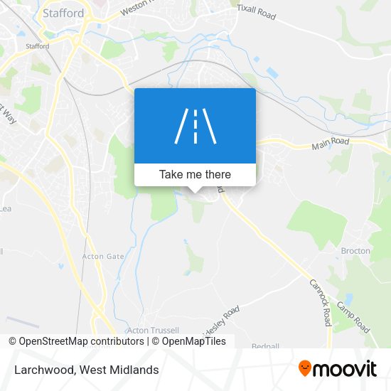 Larchwood map