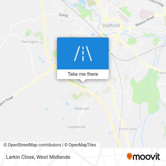 Larkin Close map