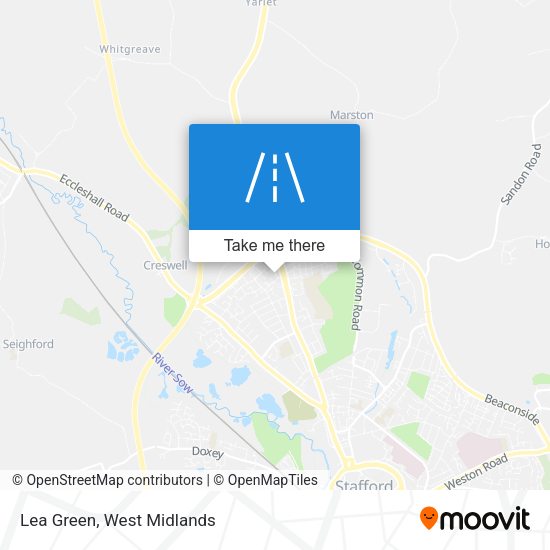 Lea Green map