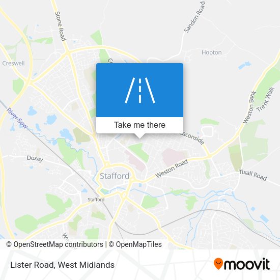 Lister Road map