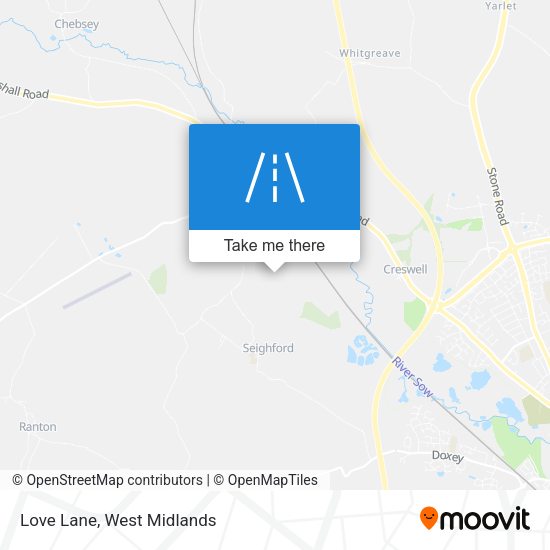 Love Lane map