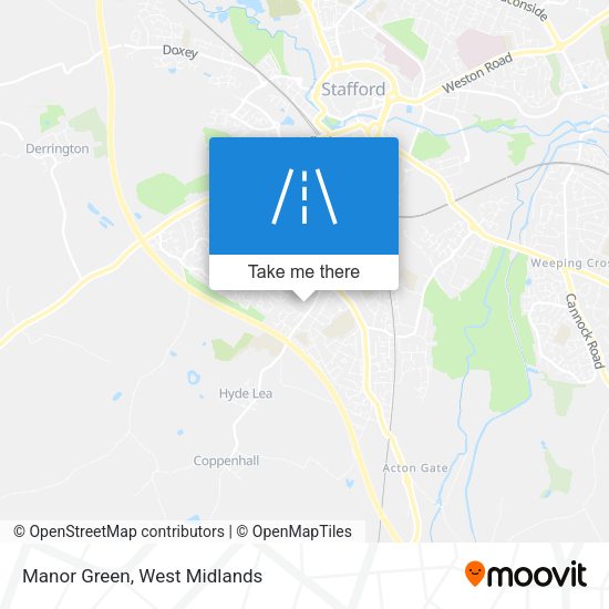 Manor Green map