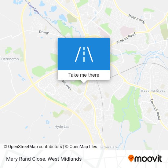 Mary Rand Close map