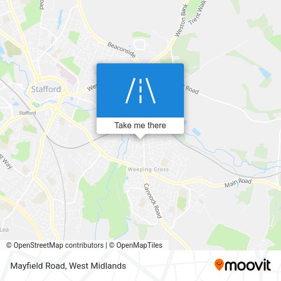 Mayfield Road map