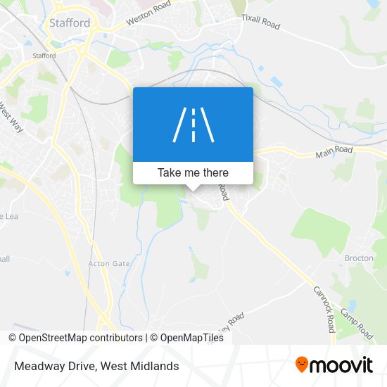 Meadway Drive map