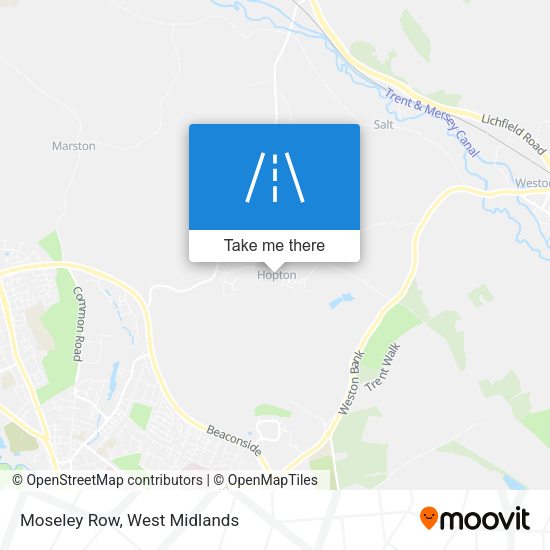 Moseley Row map