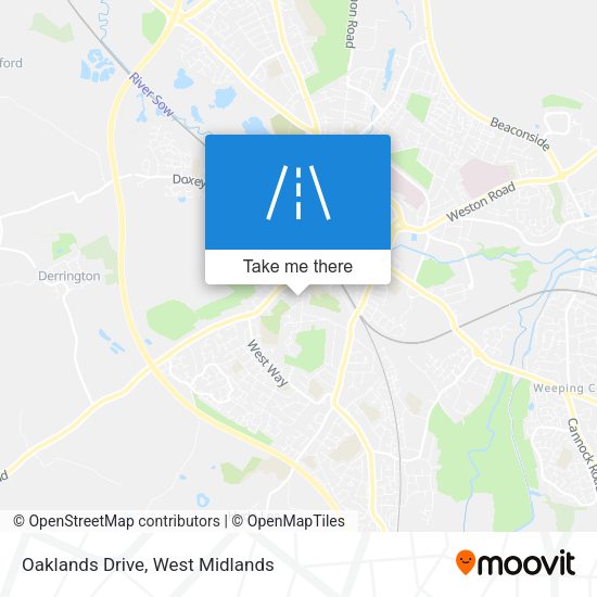 Oaklands Drive map