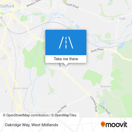 Oakridge Way map