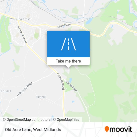 Old Acre Lane map
