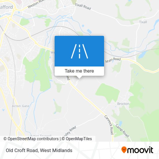 Old Croft Road map