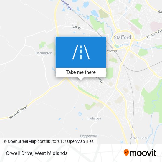 Orwell Drive map