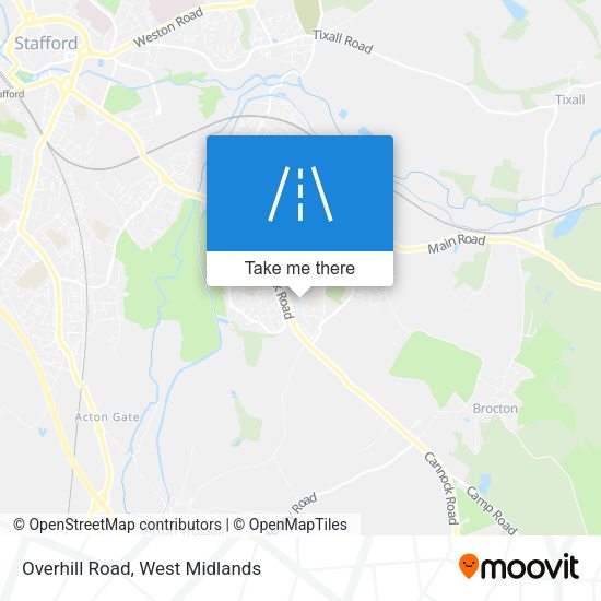 Overhill Road map