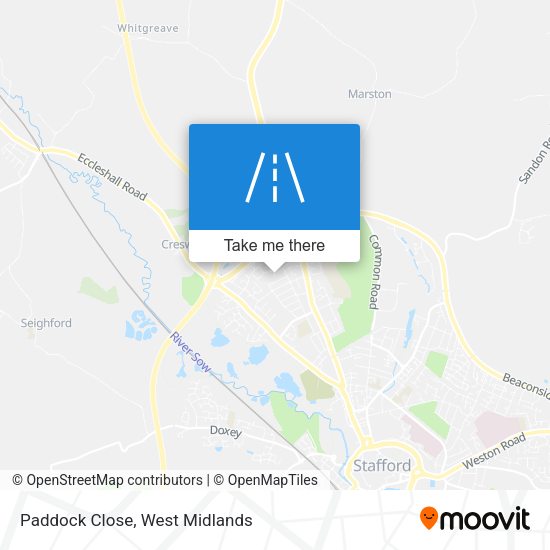 Paddock Close map