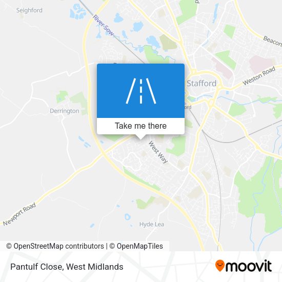 Pantulf Close map