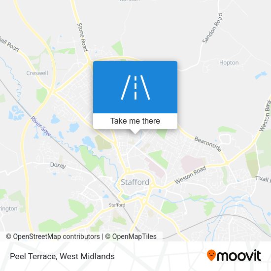 Peel Terrace map
