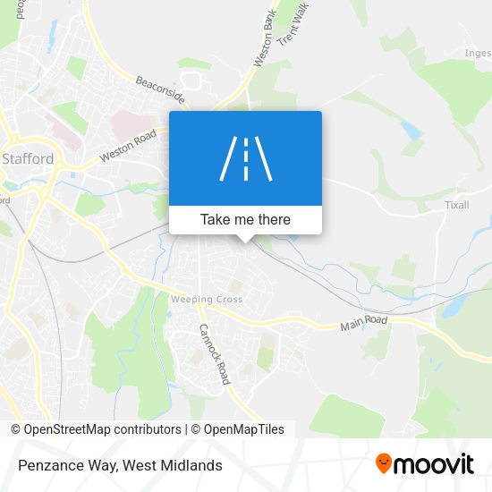 Penzance Way map