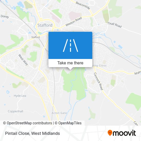 Pintail Close map
