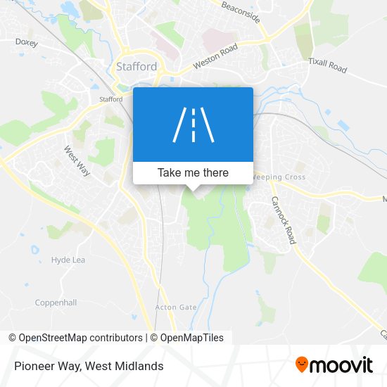 Pioneer Way map