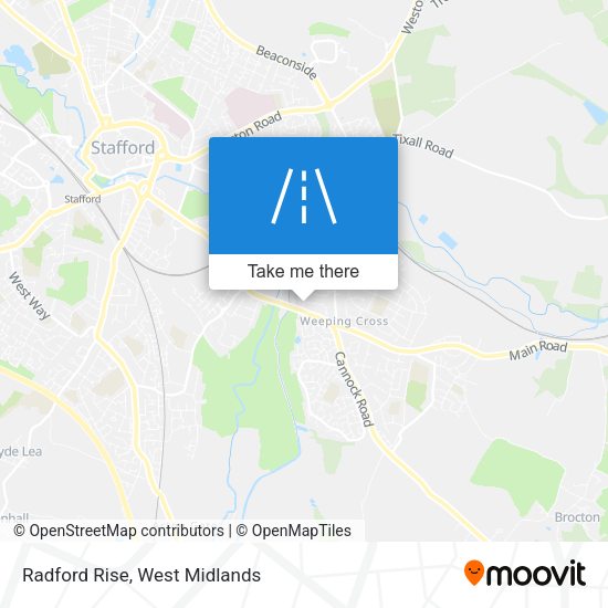 Radford Rise map