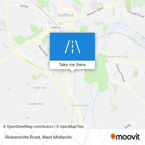 Rickerscote Road map