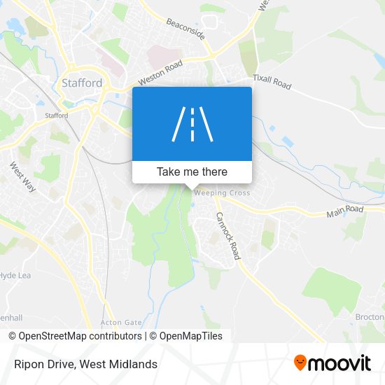 Ripon Drive map