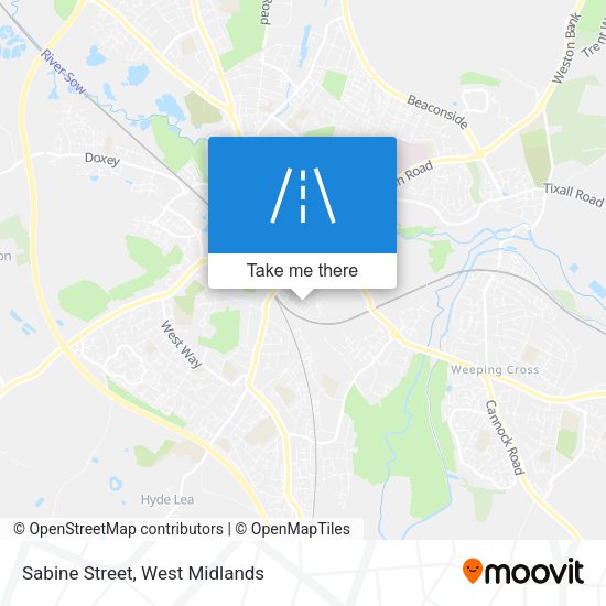 Sabine Street map