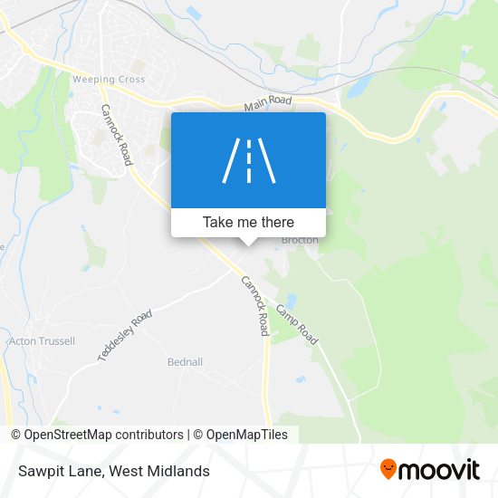 Sawpit Lane map