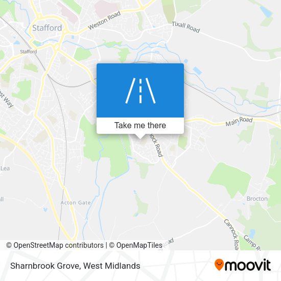 Sharnbrook Grove map