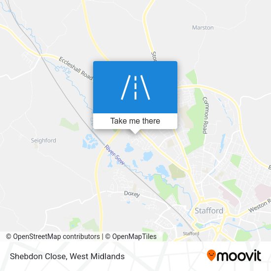 Shebdon Close map