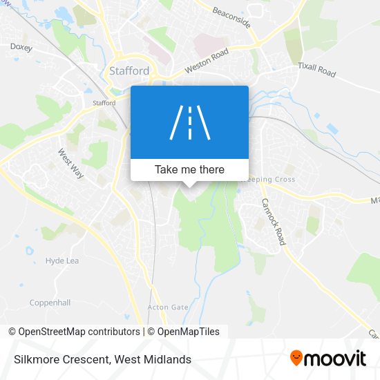 Silkmore Crescent map