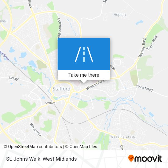 St. Johns Walk map