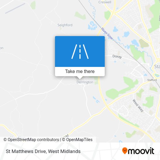 St Matthews Drive map