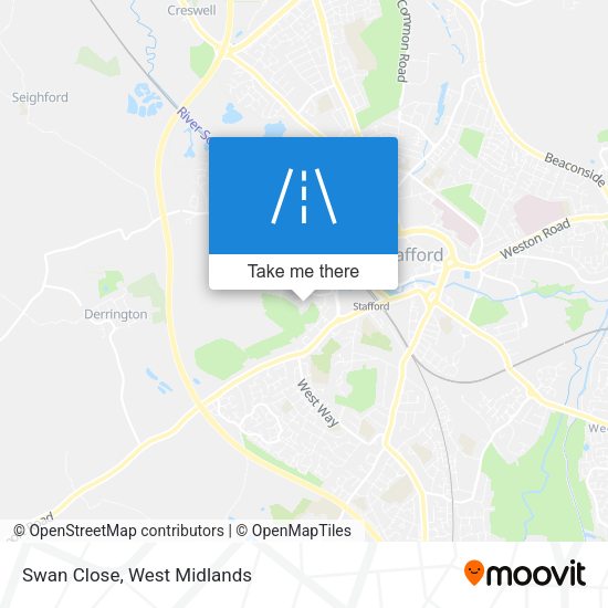 Swan Close map
