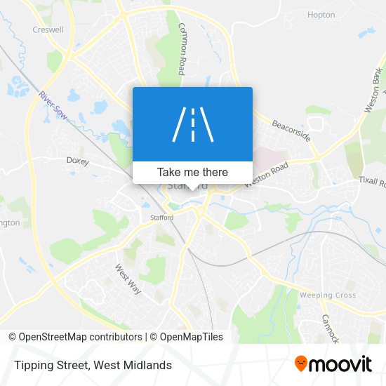 Tipping Street map