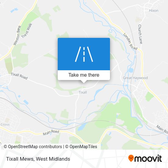 Tixall Mews map