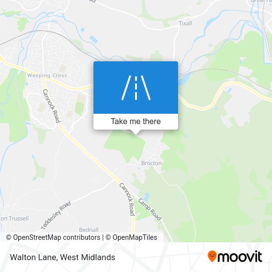 Walton Lane map