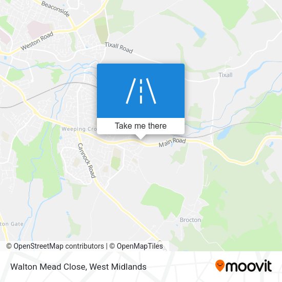 Walton Mead Close map
