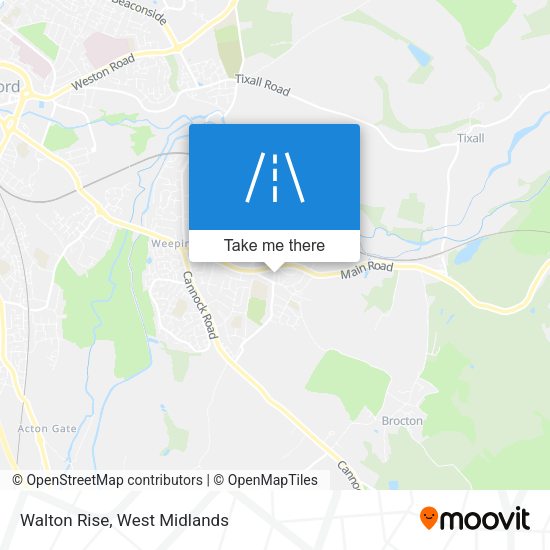 Walton Rise map